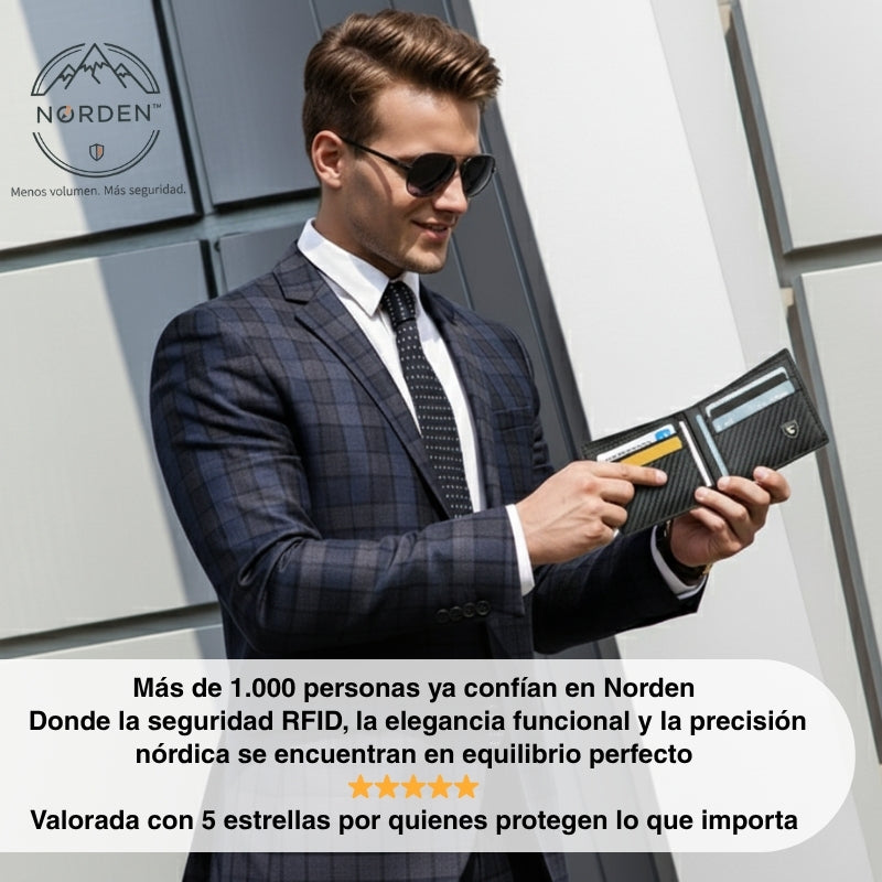 Cartera Norden Slim con bloqueo RFID